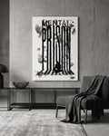 Mental Prison Wall Art | Mental Health Typography Print | Inspirational Healing Poster | Minimalist Motivational Decor