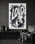 Loud Typography Print | Expressive Mental Health Poster, Emotional Release Artwork