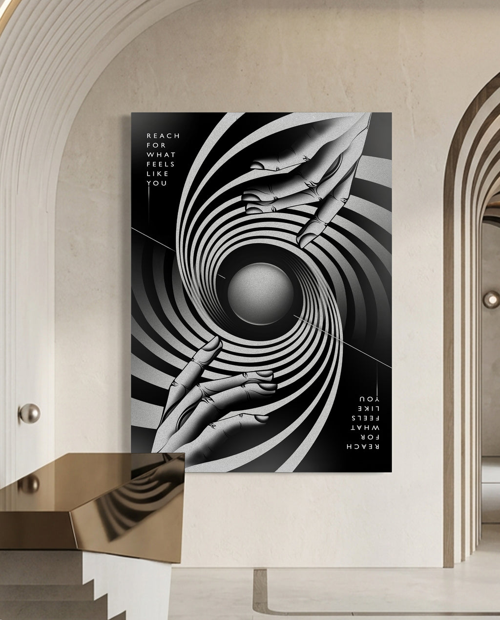 Reach for What Feels Like You - Hands Poster